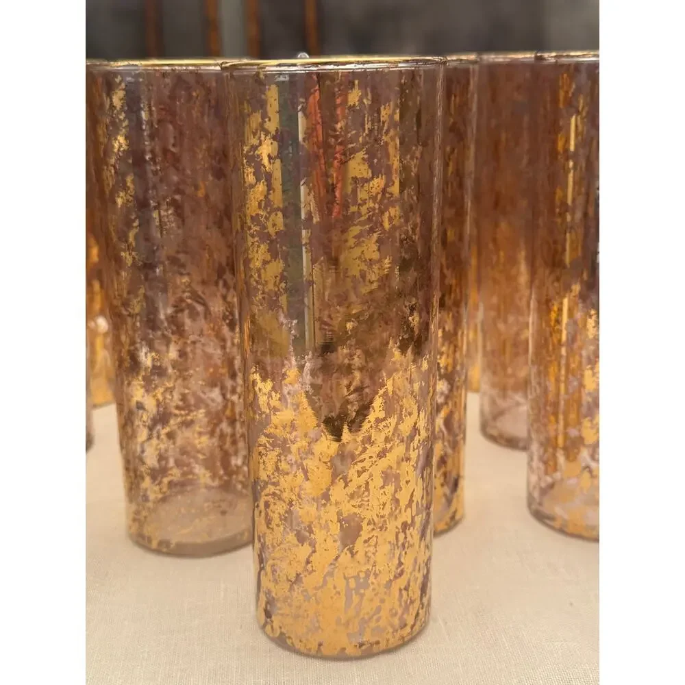 Vintage 1950s MCM Heavy 22K Gold Crusted 11